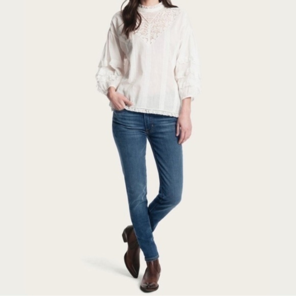 frye | addie mid rise skinny jeans | size 26